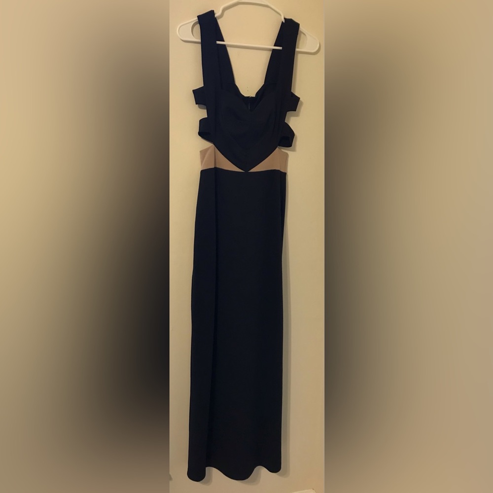 Black Solemio Maxi Dress.